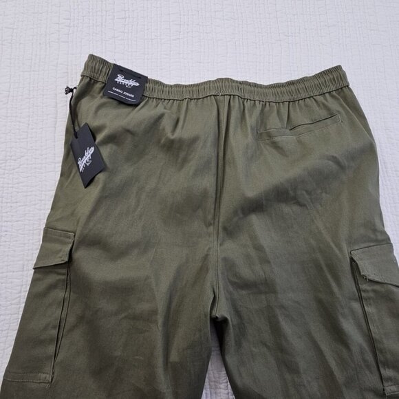 Brooklyn Cloth Cargo Jogger Men's XL (36x32) Army Green Drawstring NWT Stretch - Picture 14 of 16
